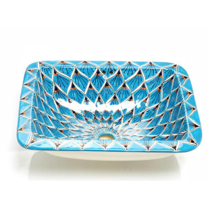 Aqua Azul - blue mexican sink from Mexico
