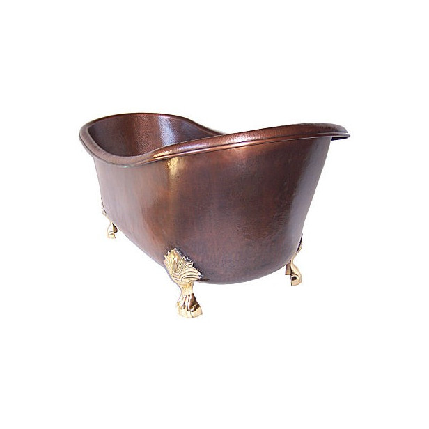 Tecla - copper bathtub with handles
