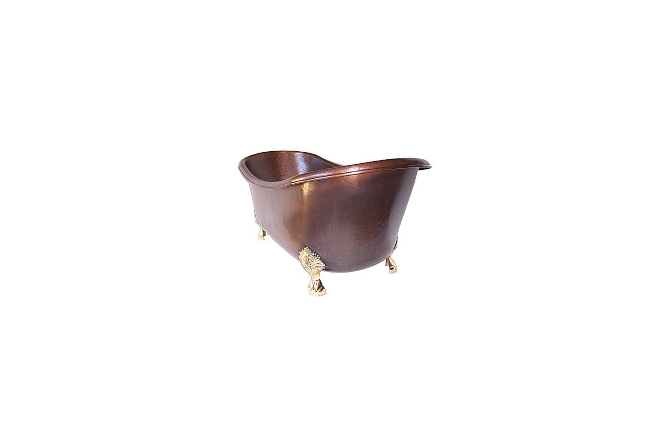 Tecla - copper bathtub with handles