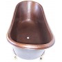 Tecla - copper bathtub with handles