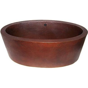 Sancha - copper bathtub with double partition