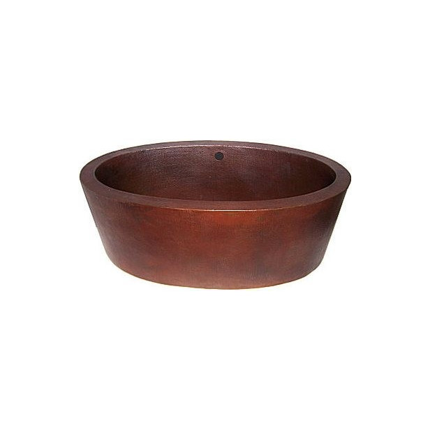 Sancha - copper bathtub with double partition
