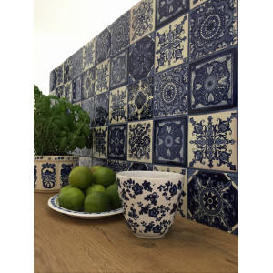 Tono  - Blue Mexican Patchwork 