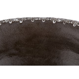 Lukrecja  - brown sink with decorative edge