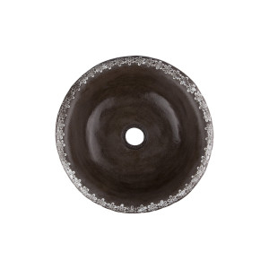 Lukrecja  - brown sink with decorative edge