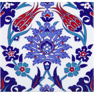 Makbule - ceramic iznik tiles 20x20cm