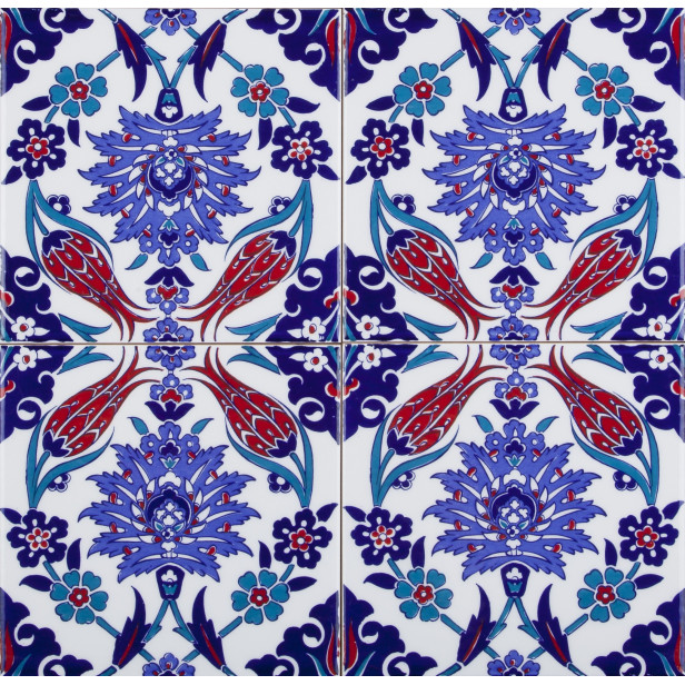 Makbule - ceramic iznik tiles 20x20cm