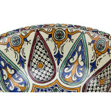 Leilana - Kolorowa umywalka ceramiczna z Maroka