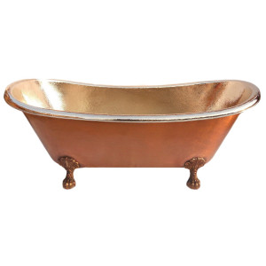 Plata - copper bathtub nickel - plated on the legs