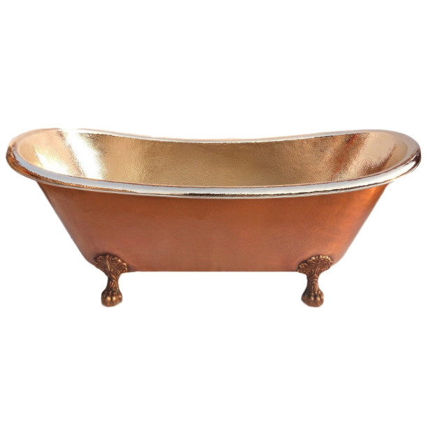 Plata - copper bathtub nickel - plated on the legs