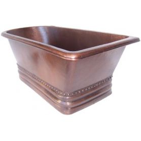 Paola - rectangular copper bathub from Mexico