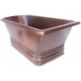 Paola - rectangular copper bathtub