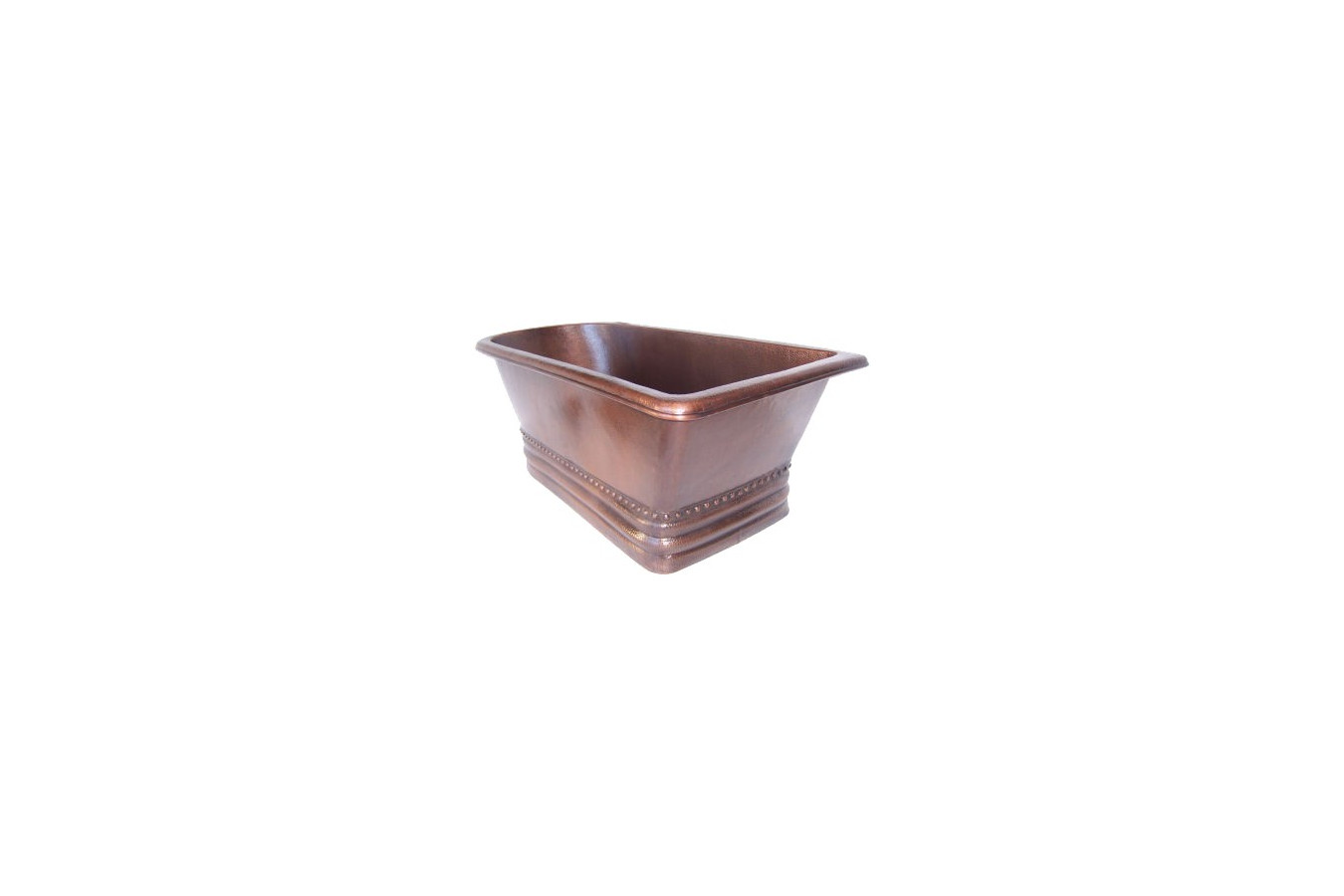 Paola - rectangular copper bathtub
