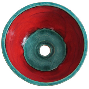 Nela  - red and turquoise stylish sink