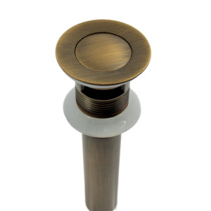 Eros - brass click-clack plug with overflow