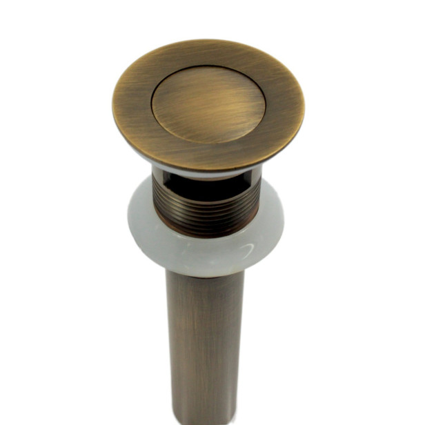 Eros - brass click-clack plug with overflow