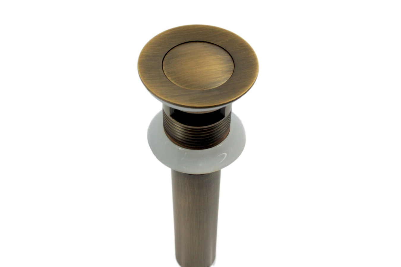 Eros - brass click-clack plug with overflow