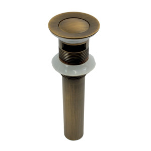 Eros - brass click-clack plug with overflow