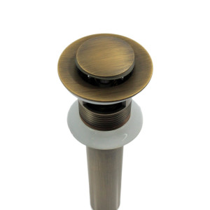 Eros - brass click-clack plug with overflow