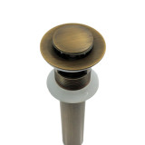Eros - brass click-clack plug with overflow