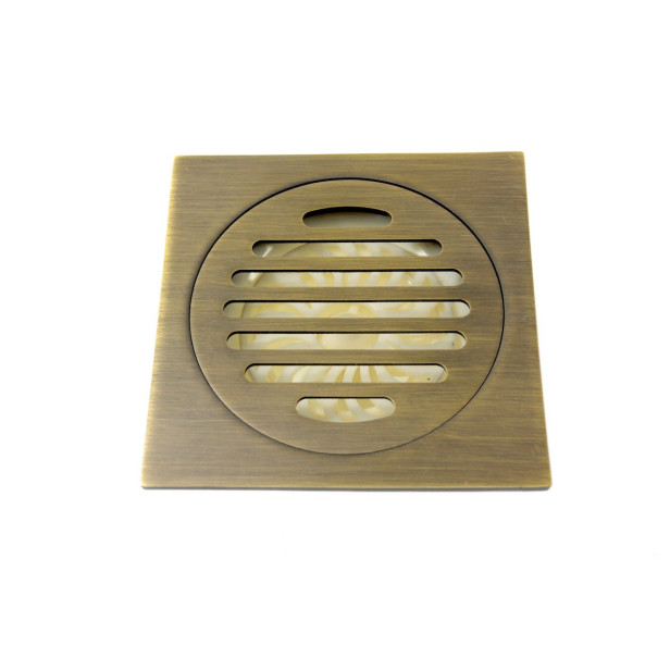 AURELIUS - RETRO BRASS DRAINAGE GRILLE