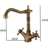 Bianca  - brass retro wash basin mixer