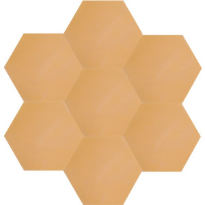 Hexagonal - sand - hexagonal plain cement tiles