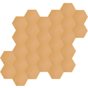 Hexagonal - sand - hexagonal plain cement tiles