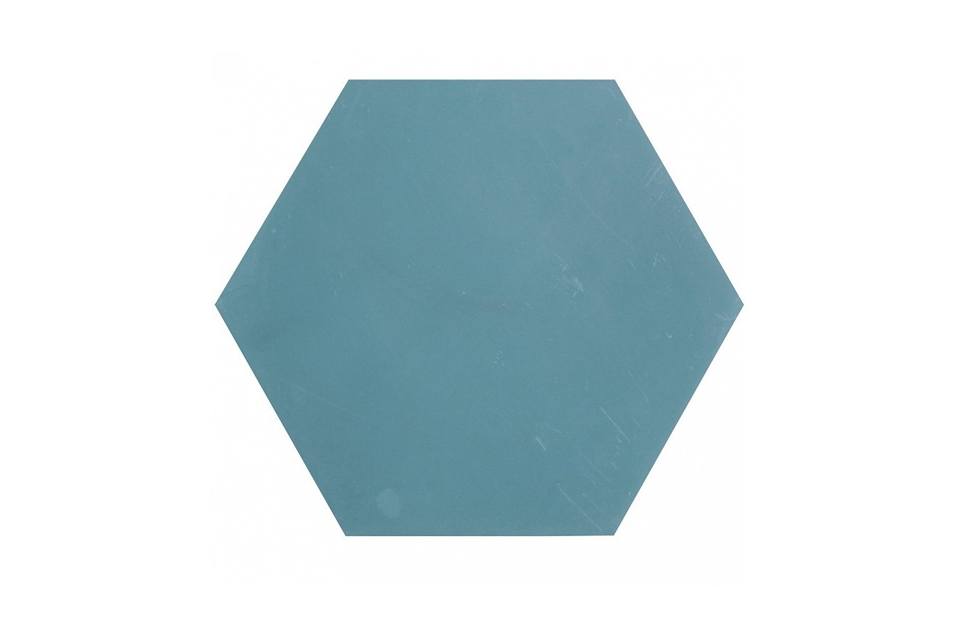 Hexagonal - Hexagonal Plain Cement Tiles Blue