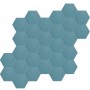 Hexagonal - Hexagonal Plain Cement Tiles Blue
