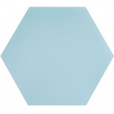 Hexagonal - light blue - hexagonal plain cement tiles