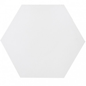 Hexagonal - white - hexagonal plain cement tiles