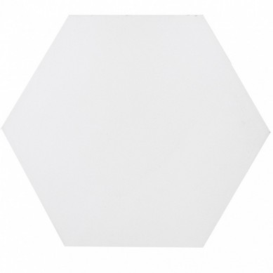 Hexagonal - white - hexagonal plain cement tiles