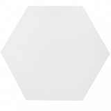Hexagonal - white - hexagonal plain cement tiles
