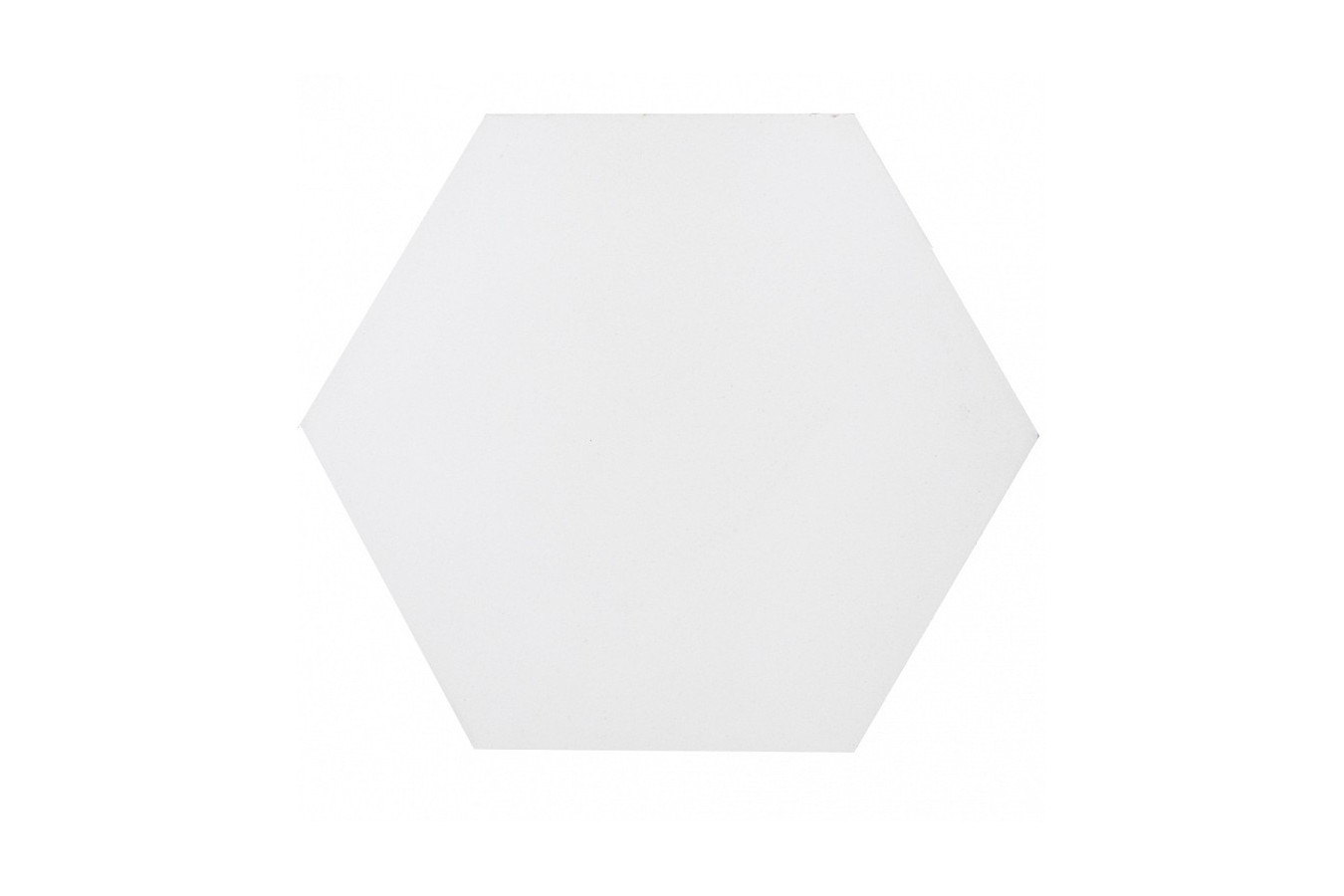 Hexagonal - white - hexagonal plain cement tiles