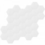 Hexagonal - white - hexagonal plain cement tiles