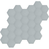 Hexagonal - grey - hexagonal plain cement tiles