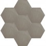 Hexagonal - dark grey - hexagonal plain cement tiles