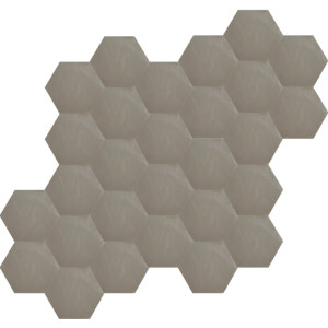 Hexagonal - dark grey - hexagonal plain cement tiles
