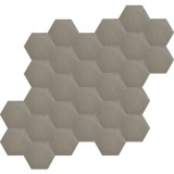 Hexagonal - dark grey - hexagonal plain cement tiles