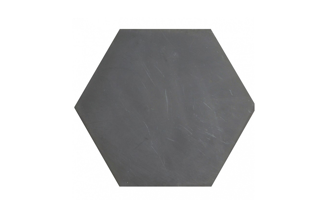 Hexagonal - black - hexagonal plain cement tiles