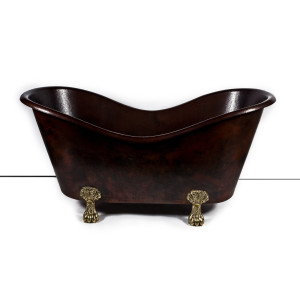 Gloria - copper bathtub with legs