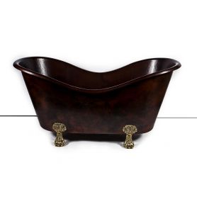 Gloria - Mexican clawfoot copper bathtub