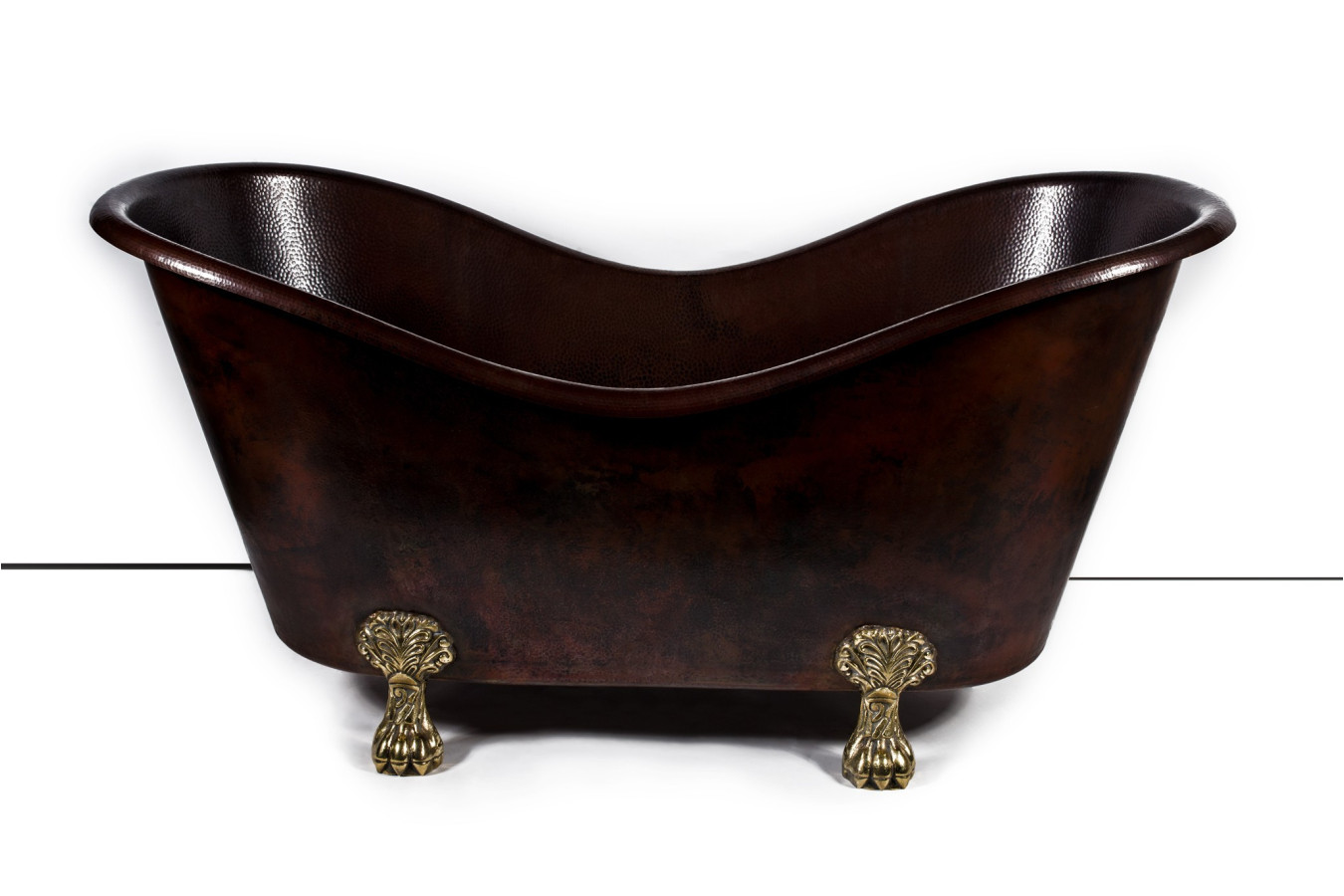 Gloria - copper bathtub with legs